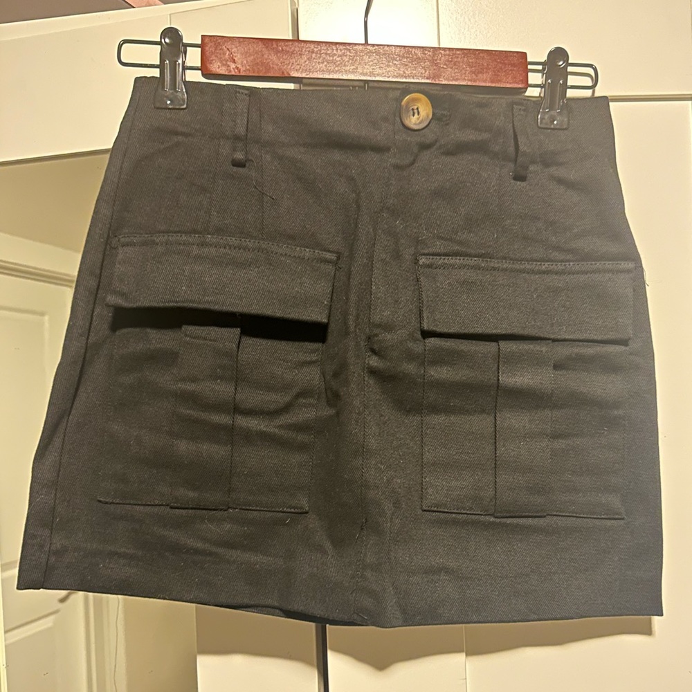 Zara black mini skirt